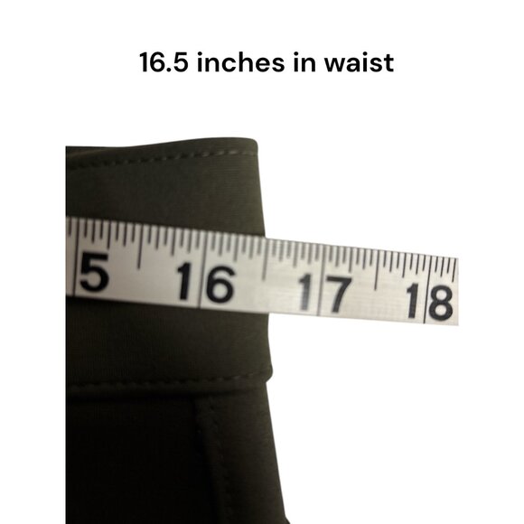 NYDJ Sculpt-Her Womens Lift Tuck Olive Green Trousers M - Picture 7 of 9